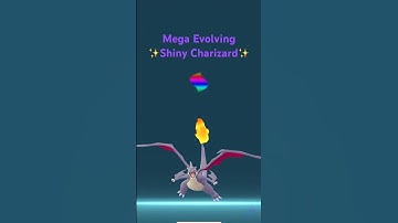 🔥 Mega Evolving Shiny Charizard Y in Pokémon GO! #pokemongoshorts