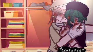 "please, stop! I can't move...!"//Bkdk💚🧡//Gacha Club//Meme// BHA/MHA//BL (Obsessed AU) ! FICTION!!⚠️