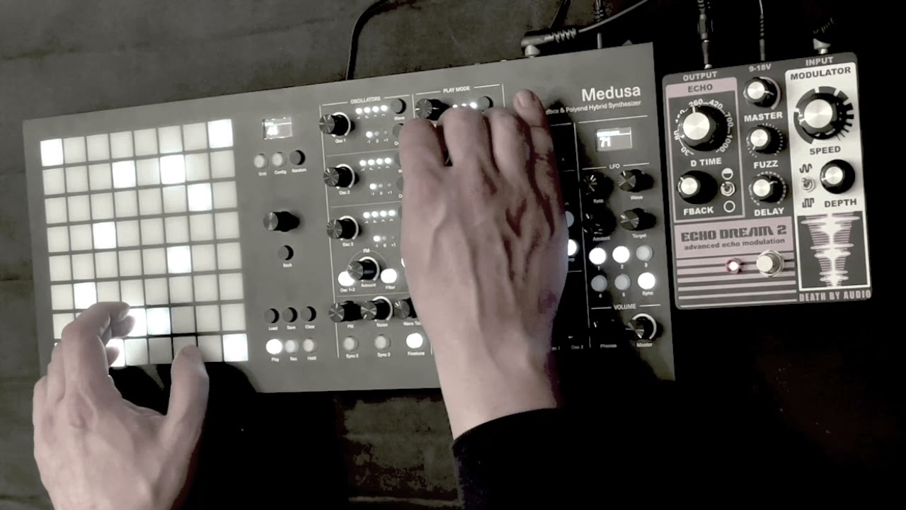 Dreadbox & Polyend Medusa kisses the Death by Audio Echo Dream 2