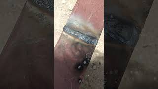 Satisfying stick welding flow. 🔥 Check out the bead! #welding #shortsvideo