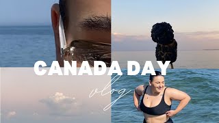 VLOG Canada Day Fireworks Campfire S mores Swimming Sparklers