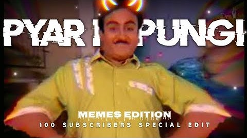 PYAR KI PUNGI VELOCITY EDIT + EFX EDIT ❤ | 100 SUBSCRIBERS SPECIAL EDIT @SG STUDIOZ #100subscribers