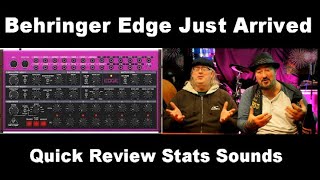 Behringer Edge Quick Review Stats Sounds First Look