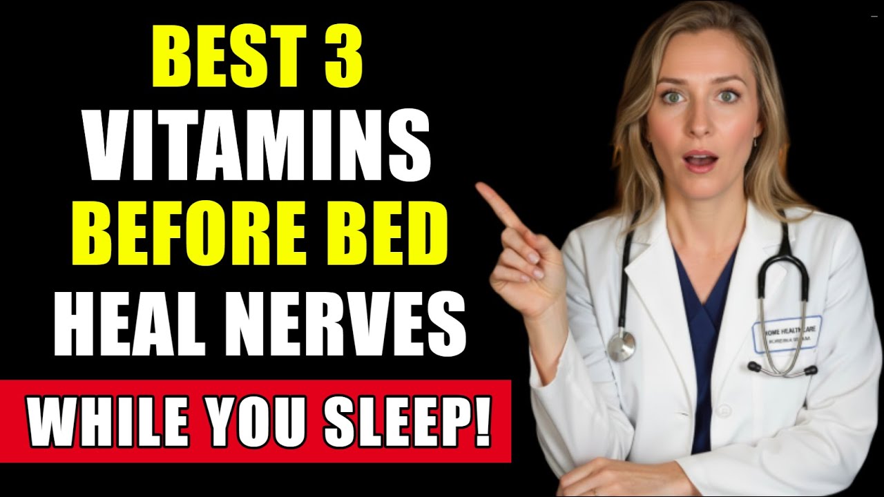3 Bedtime Vitamins for Stronger Legs After 60 | Senior Health Tips