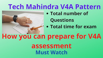 Update Pattern | Tech Mahindra Second Round Pattern | V4A Assessment || Pattern & Syllabus for TechM