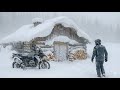 🔥 When Winter Hits −41°C | Off-Grid Cabin Life in Deep Snow in a Remote Log Cabin