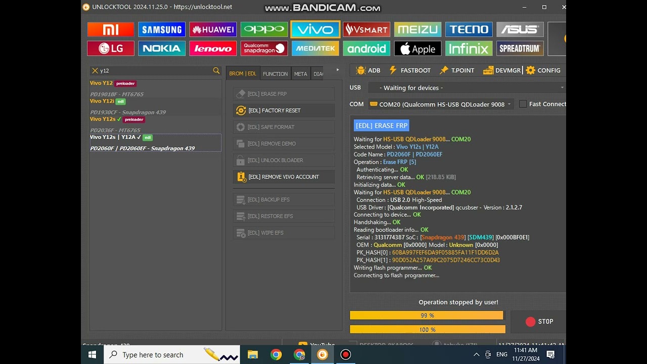 VIVO Y12A (V2102) FRP | Unlock tool Guide | Test Point