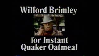 1989 Quaker Apple & Cinnamon Oatmeal Wilford Brimley - It's the right thing to do TV Commercial