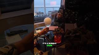 SMOKED COCKTAIL Bubble Gun Reveal! Can I Have The Gun? #shorts