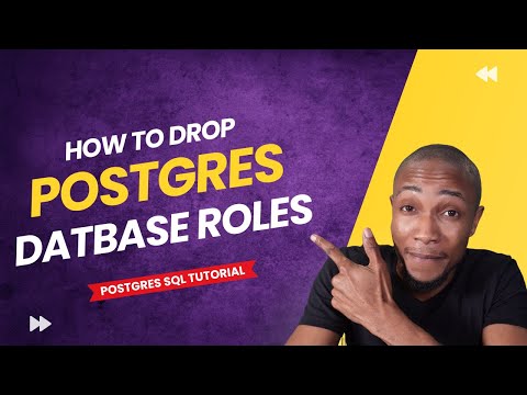 How to Drop Roles in Postgres | How to drop Users in Postgres