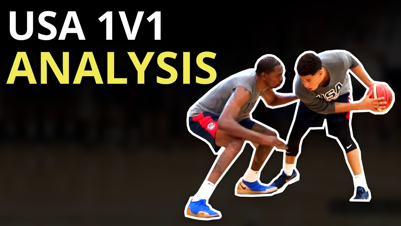 Beat Your Defender 1v1 (Durant, Booker, Tatum, PG) USA Basketball Analysis