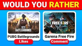 Would You Rather Have Game & Apps Edition Challenge | FREEFIRE VS PUBG screenshot 1