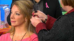 Pink Hair Extensions for Breast Cancer Awareness