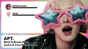 ROSÉ (로제) & Bruno Mars - APT. [Color Coded Lyrics and Line Distribution]