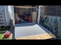 Cargo Trailers Conversion ramp door insulation and rubber flooring￼