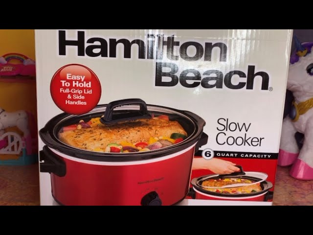 Hamilton Beach 8 Quart Slow Cooker Red