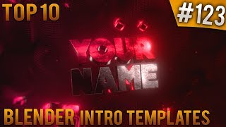 TOP 10 Blender intro templates #123 (Free download)