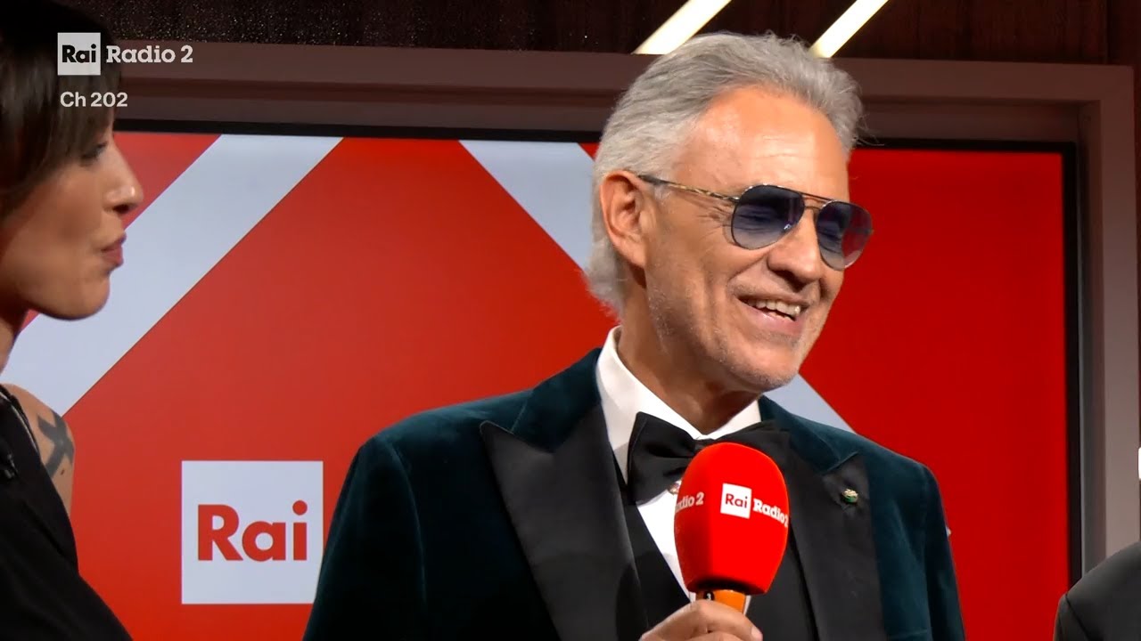 Intervista ad Andrea Bocelli (Serata Finale) - Radio2 a Sanremo 2026