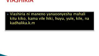 Kiswahili Darasa LA tatu