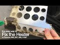 FIX THE BLACK HEATER FOAM PROBLEM in your Porsche the EASY way - without cutting your vents!