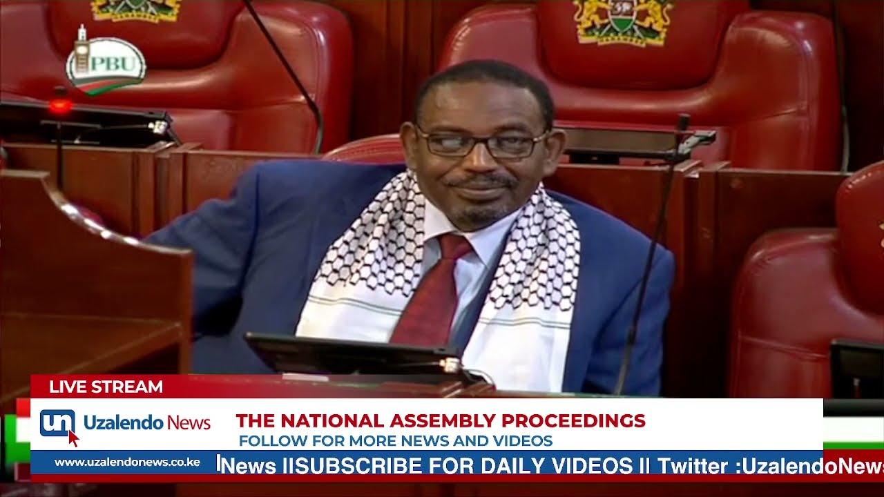 IAM NOT HAMAS -- Kenyan MP Asked To Remove Palestinian Scarf In Parliament