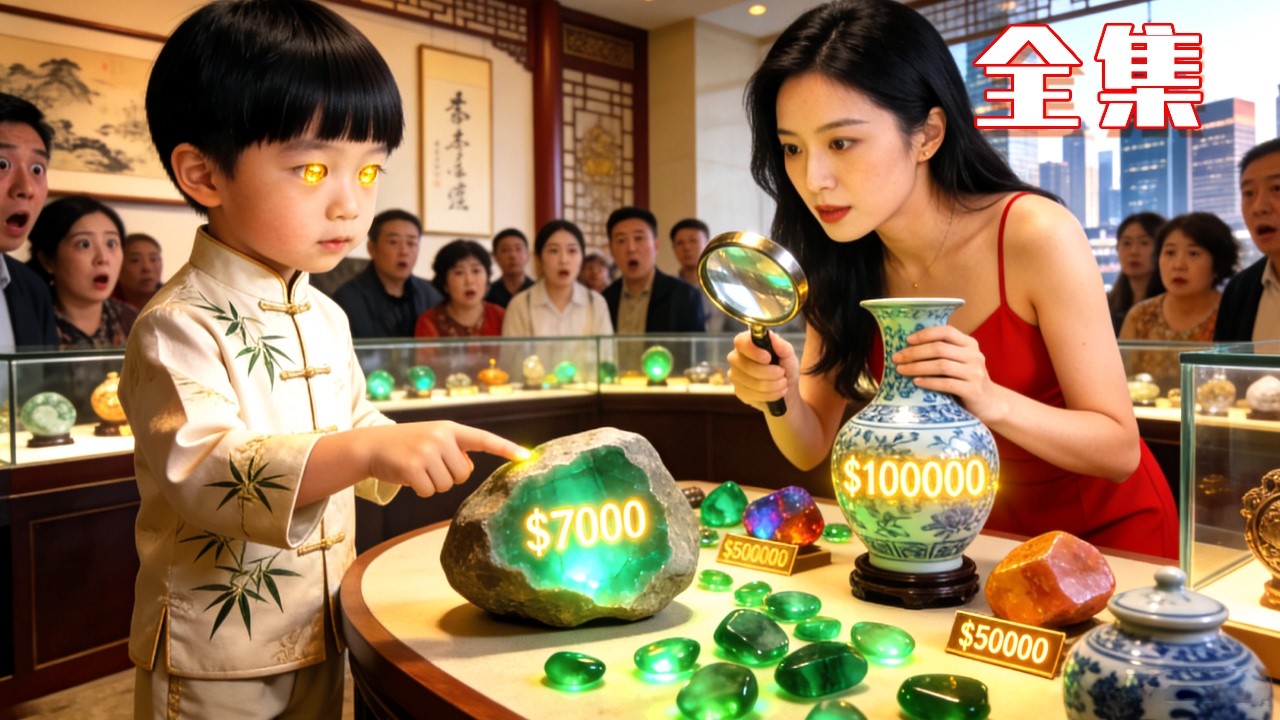 5岁神童逆袭！开出千万帝王绿翡翠