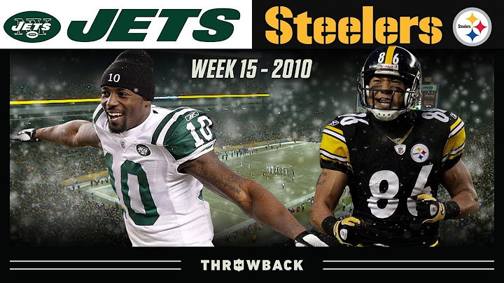 A Legend's Return! (Jets vs. Steelers 2010, Week 15)