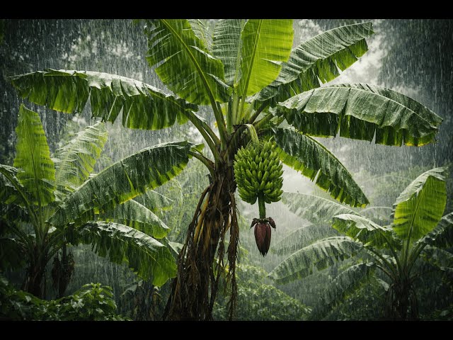 Rain Sounds for Sleeping in Garden - ASMR Rain Sounds For Sleeping & Relaxing