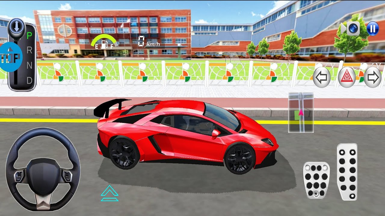 new Red colour cars games - new 3d driving class game - Lamborghini car games 