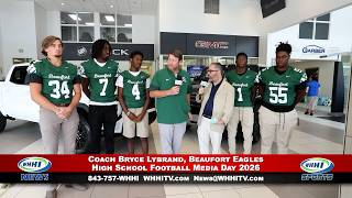 WHHI NEWS | Bryce Lybrand, Beaufort Eagles | High School Football Media Day 2026 | WHHITV