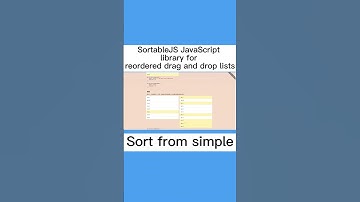 SortableJS JavaScript library for reordered drag and drop lists