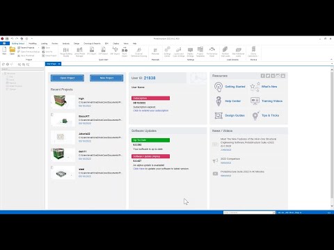 Modeling Analysis Design Detailing With Protastructure Suite 2022