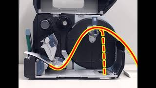 Loading the Media with the Optional Cutter Unit