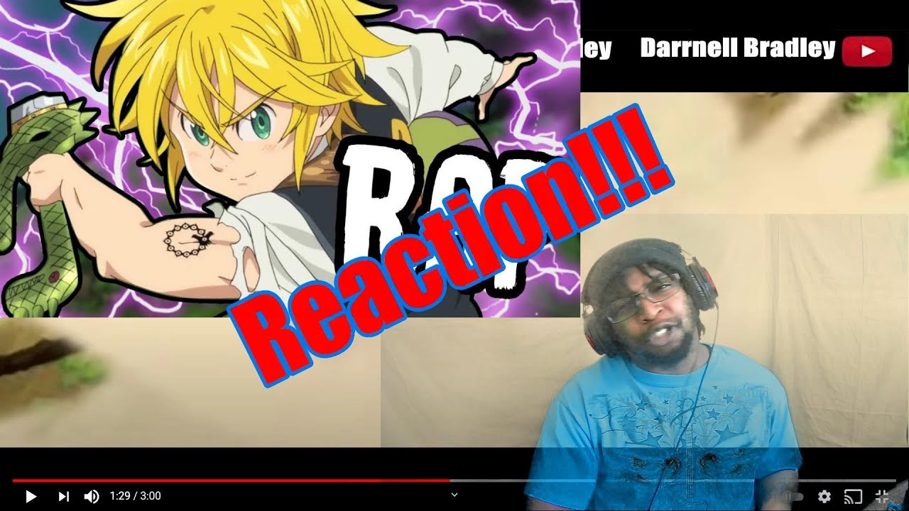MELIODAS RAP | "Dragon" | RUSTAGE [Seven Deadly Sins] DB Reaction