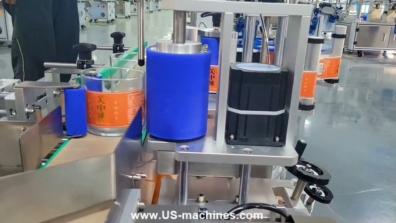 Automatic desktop cup bottle labeling machine glass cup adhesive stick label applicator