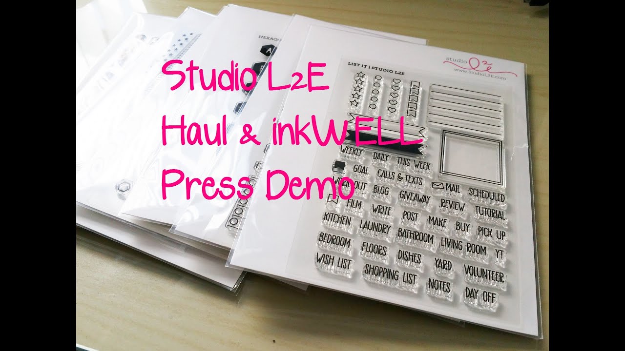 Studio L2E Stamp Sept 2016 Haul & inkWELL Press 2016 Planner Demo