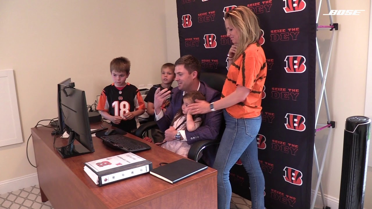 Zac Taylor Draft Day Phone Call With Tee Higgins