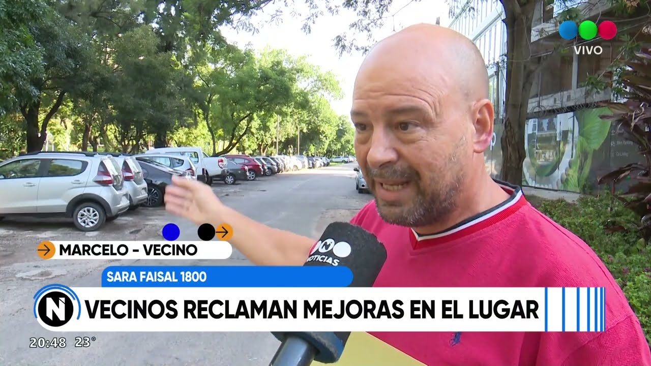 Reclamo barrial por mejoras en las calles en Sara Faisal al 1800