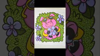 Soothing Color Therapy from the Simple Spring coloring book. #satisfyingcoloring #colorwithme