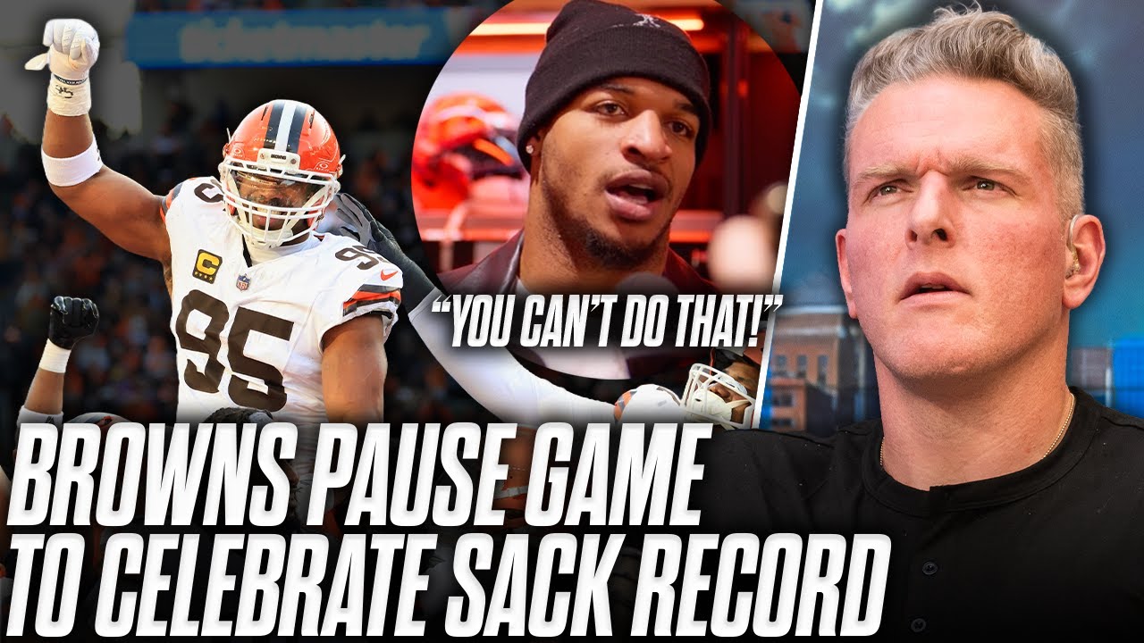 Ja'Marr Chase Calls Out NFL For Pausing Game To Celebrate Myles Garrett's Sack Record | Pat McAfee