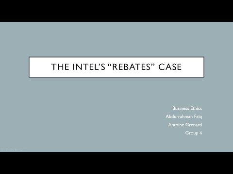 Intel's Rebate Case - Group 4 IMBA 78 MMUGM 2021