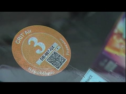 France : des vignettes anti-pollution pour entrer dans Paris - YouTube