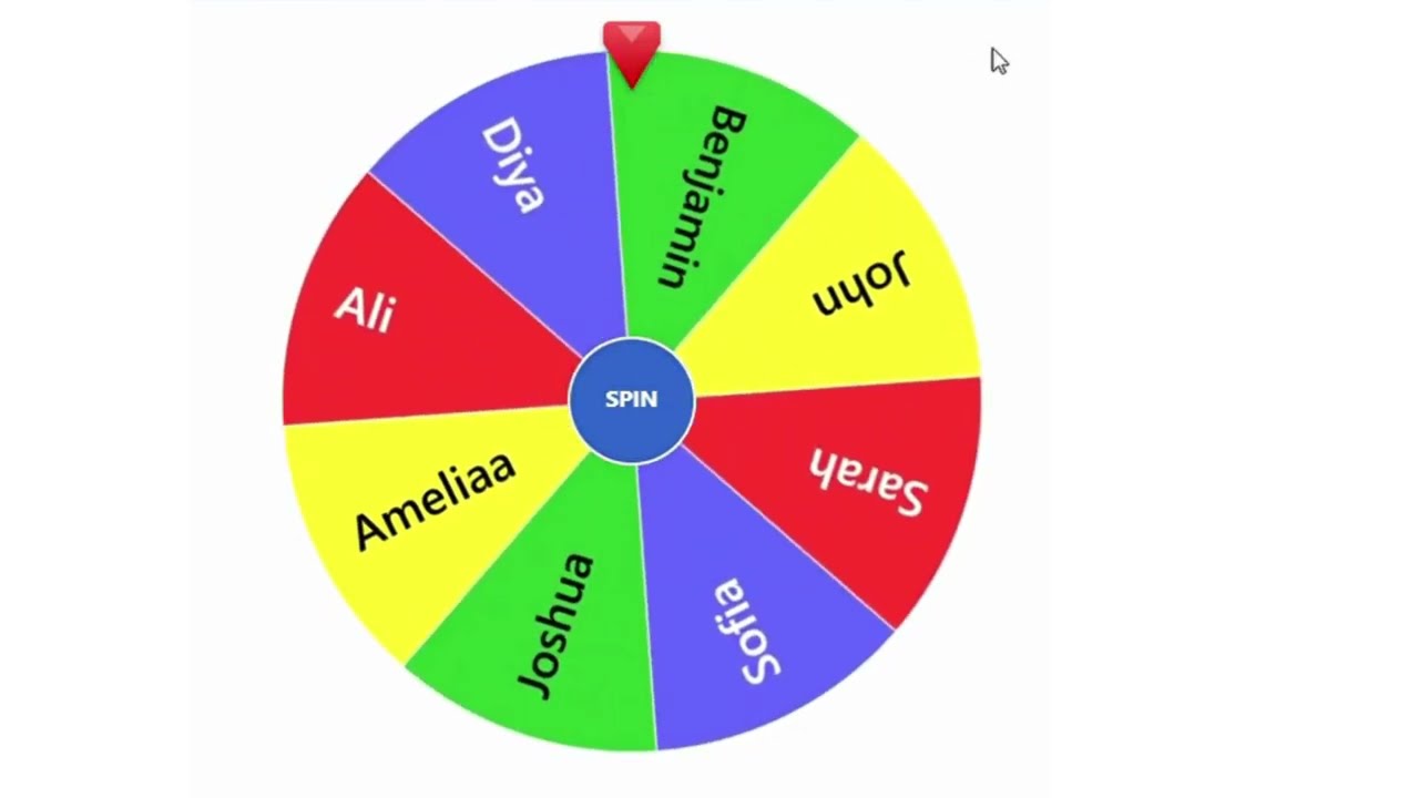 Idle Spin for Name picker Wheel