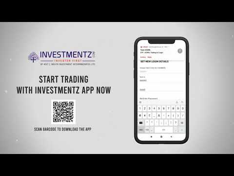 First Time Login on Investmentz App