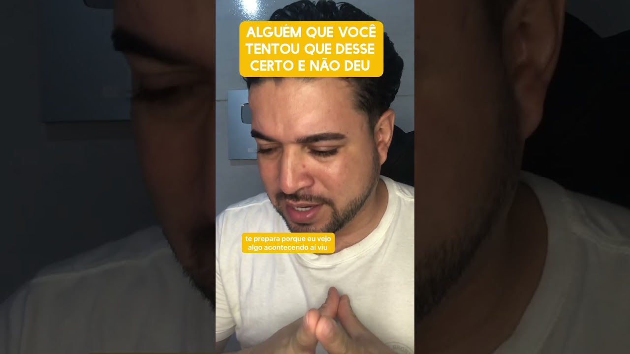 Alguém que você tentou que desse certo e não deu