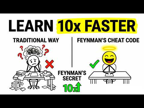 How to LEARN 10x FASTER: The Feynman "Cheat Code" for Your Brain