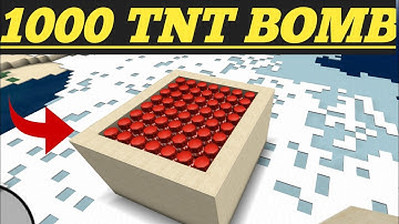 1000 TNT bomb blast at a time | mini block craft | minecraft #experimentingame #games #youtube