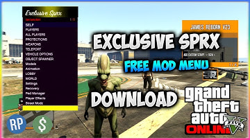 🔴 [GTA V/1.28] GTA ONLINE FREE MOD MENU SPRX "EXCLUSIVE" (GIVE RP, MONEY, ESP ..) + FREE DOWNLOAD 🔴