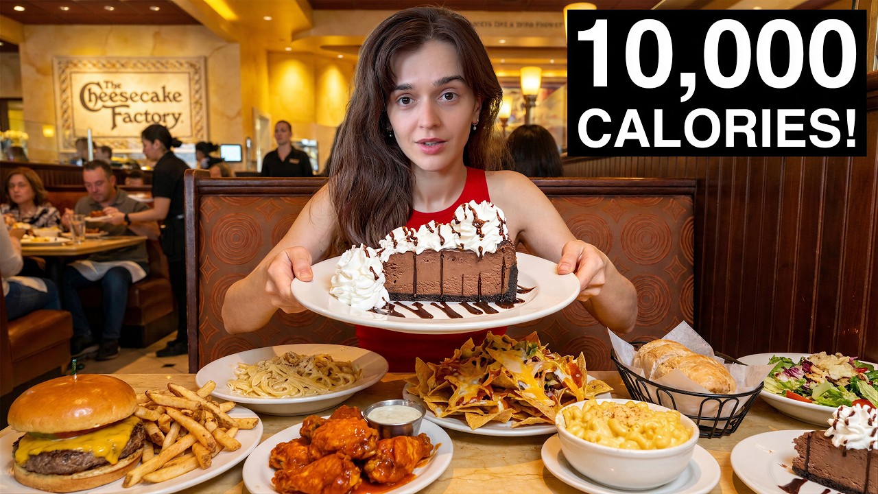 French Girl Tries Cheesecake Factory for the First Time!