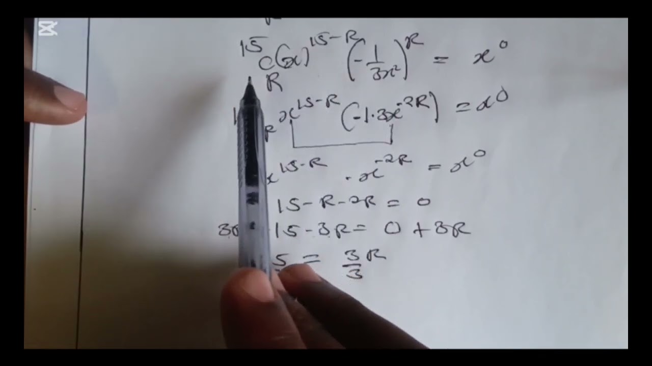 How to Find the Independent Term of x - Constant Term of x